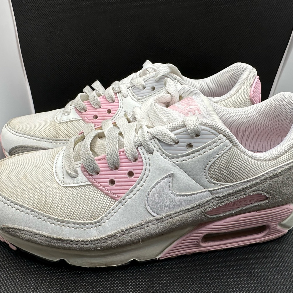 Nike White and Pink Athletic Shoes